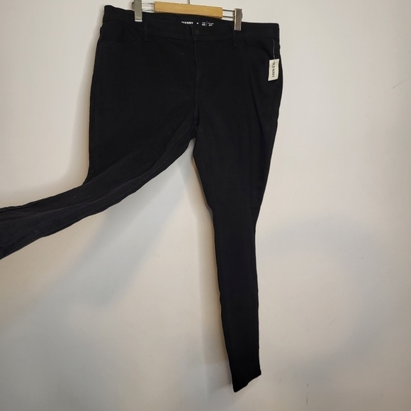 Old Navy Mid Rise Skinny Black Jeans Size 18 - Picture 4 of 9